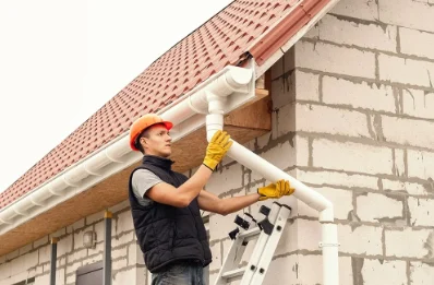 Pose et remplacement de gouttières à Hombleux